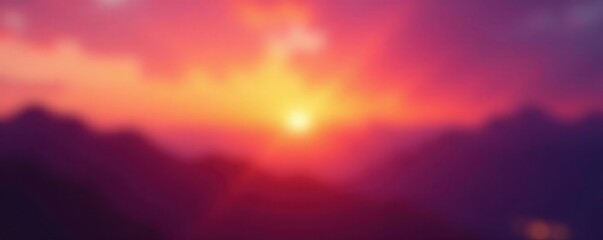 Obraz premium Blurred sunset hues, vibrant orange to purple gradient , calm, color