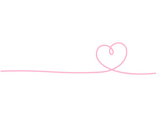 バレンタインの手書きの線のハートの05