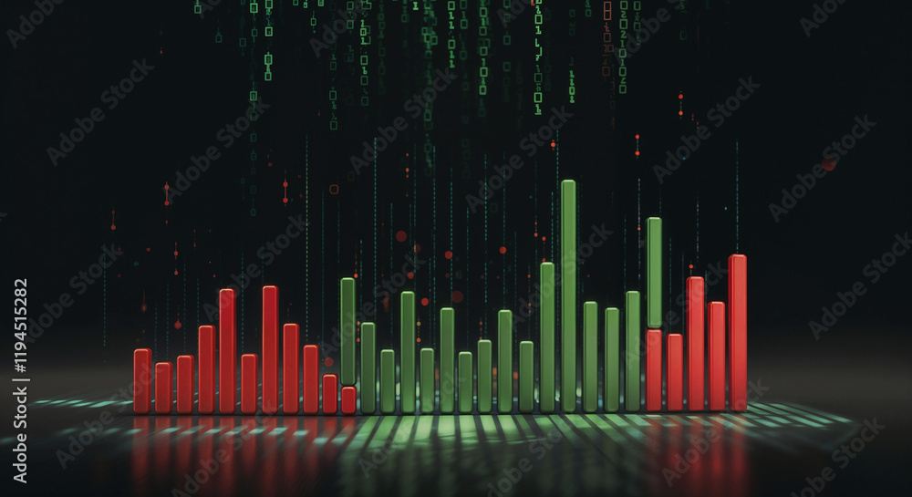 Poster financial transactions charts and graphs . generative ai
