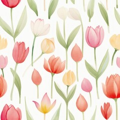 Obraz premium Tulip pattern flower tulip.
