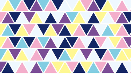 北欧風の三角形パターン背景素材　大　レトロカラー
Scandinavian style triangle pattern background material, large, retro color