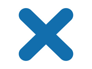 Obraz premium かわいいバツ印01