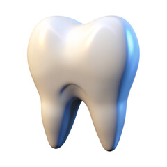 Realistic 3D Tooth Model with Glossy Texture and Soft Shadows