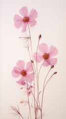 PNG Real pressed pink flowers blossom petal plant.