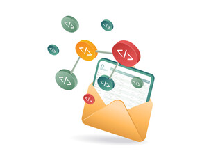 Network pixel data email technology