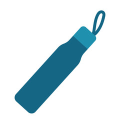 Sports blue bottle in clip art style. Isolated vector illustration for your design