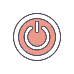 Power vector icon stock illustration