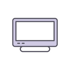 Screen vector icon stock illustration