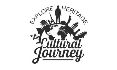 Cultural Travel Vector Clipart Set with Travel and Global Exploration Themes