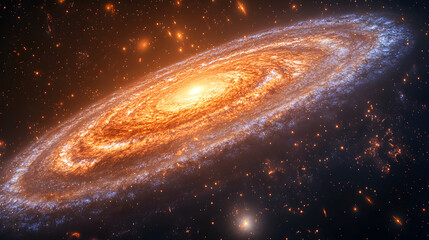 a very large spiral galaxy