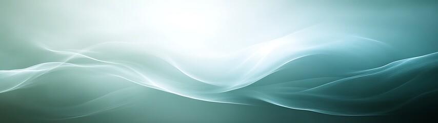Obraz premium Abstract teal wave background.