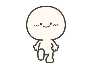 歩く人物のベクターイラスト01