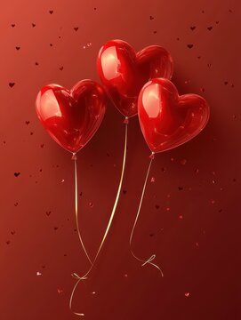 Happy Valentines Day card, background for celebration.
