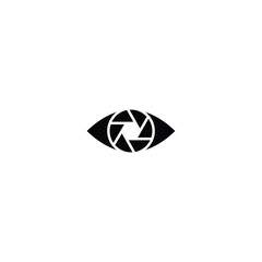 Minimalist Lens Icon for Photography and Vision