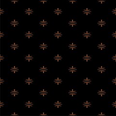 Elastic icon pattern seamless isolated on black background