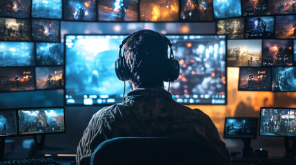 streamer panel overlay design set