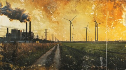 "Powering the Future: The Battle Between Fossil Fuels and Sustainable Energy"