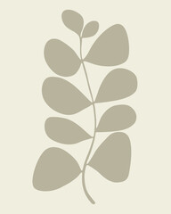 Fototapeta premium classic green nature leaf silhouette vector art