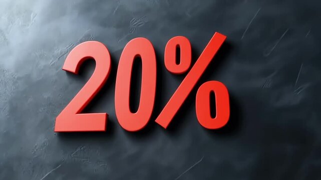 Discount announcement for seasonal sale at local store featuring 20 percent off all items