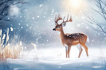 Deer and winter season