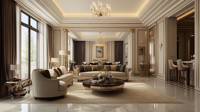Luxurious apartment living room design (1)