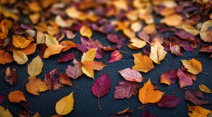 Autumn Leaves background depth of field wallpaper