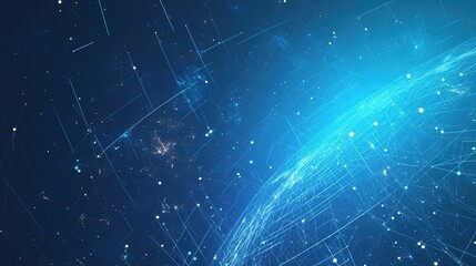 Fototapeta premium Abstract Technological Landscape