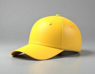 Fototapeta premium Stylish Yellow Baseball Cap Classic Design