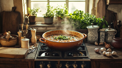 Manso con Garbanzos - Hearty Lamb Stew with Chickpeas