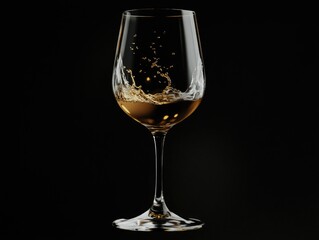 Aesthetic Wine Glass with Drops