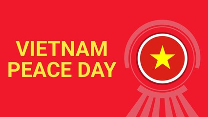 Vietnam Peace Day web banner design illustration 