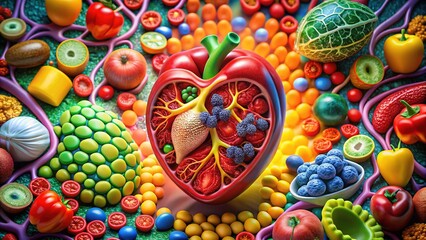 Obesity & Coronary Artery Disease: A Stock Photo Illustrating Risk Factors