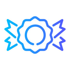 award Line Gradient Icon