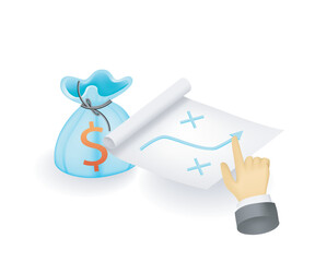 Asset management strategy concept illustration