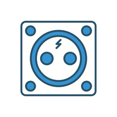 Socket vector icon stock illustration