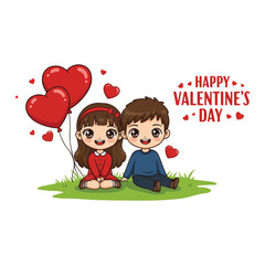 Happy Valentine's Day creative Valentine's Day celebration Valentines day with a romantic couple