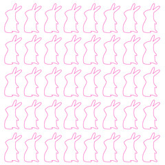COLORFUL SPRING BUNNIES PATTERN TEXTURE / SPRING TEXTURE COLLECTION 2025