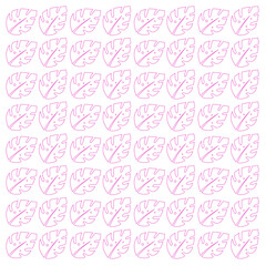 EXOTIC SUMMER RETRO LEAVES DESIGN PATTERN