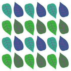 SPRING SUMMER LEAVES DESIGN PATTERN TEXTURE BACKGROUN WALLART VECTOR