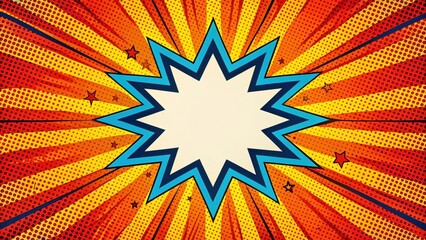 Close-up of retro comic book cover with bold font and bright colors, bold, cover,  bold, cover