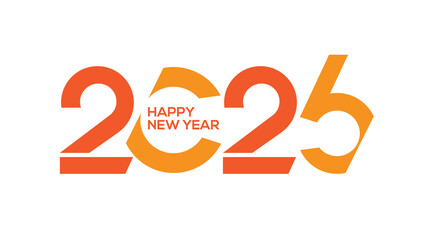 2026, Happy New Year 2026, Design template with typography logo 2026 for celebration and season decoration. Minimalist New Logo.