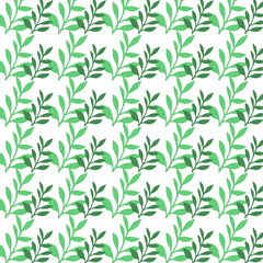 SPRING SUMMER LEAVES DESIGN PATTERN TEXTURE BACKGROUN WALLART VECTOR