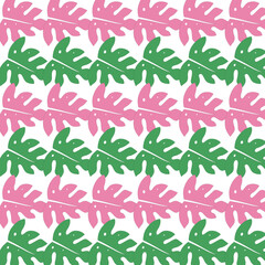 SPRING SUMMER LEAVES DESIGN PATTERN TEXTURE BACKGROUN WALLART VECTOR