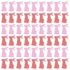 SPRING COLORFUL BUNNIES PATTERN TEXTURE BACKGROUND VECTOR