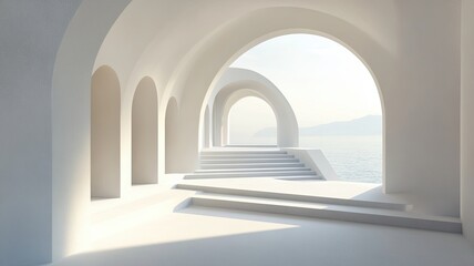 White Archway Seaview Steps