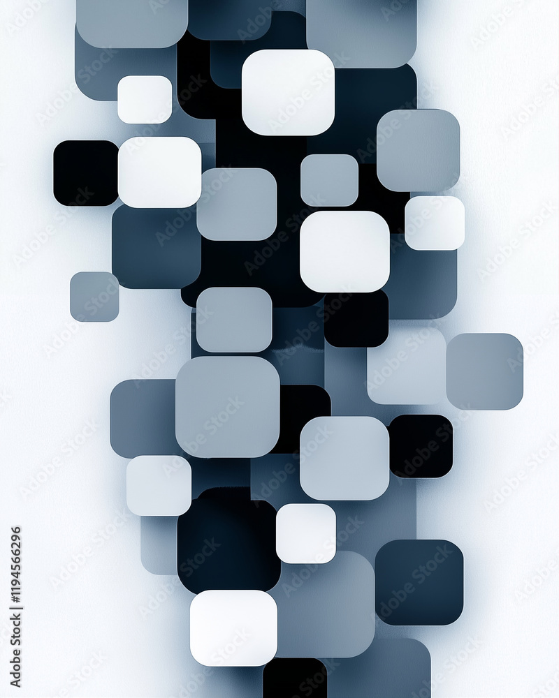 Poster abstract shapes in graphic design with modern pattern and creative background