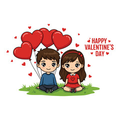 Happy Valentine's Day creative Valentine's Day celebration Valentines day with a romantic couple