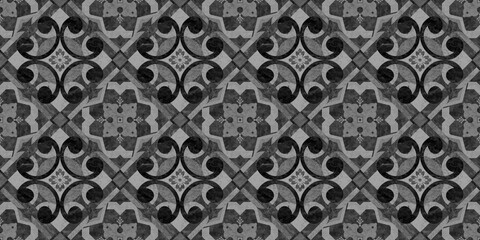 Seamless mosaic ancient vintage marble texture design wall tiles for decor