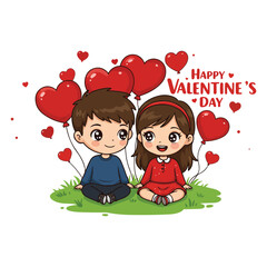 Happy Valentine's Day creative Valentine's Day celebration Valentines day with a romantic couple