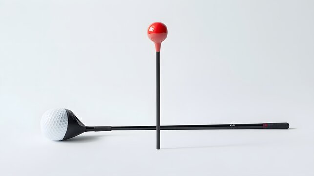 Golf club and ball alignment training aid